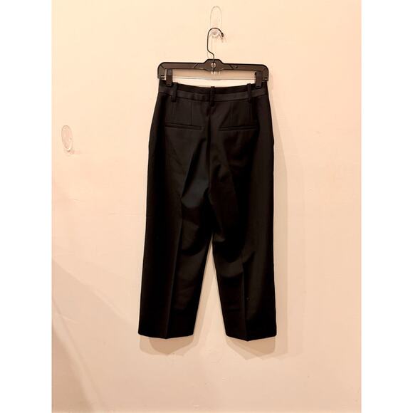 Anine Bing Louisa High Waisted Wide Leg Trouser Tuxedo Pants Black Womens 26 / 2 - Picture 3 of 5